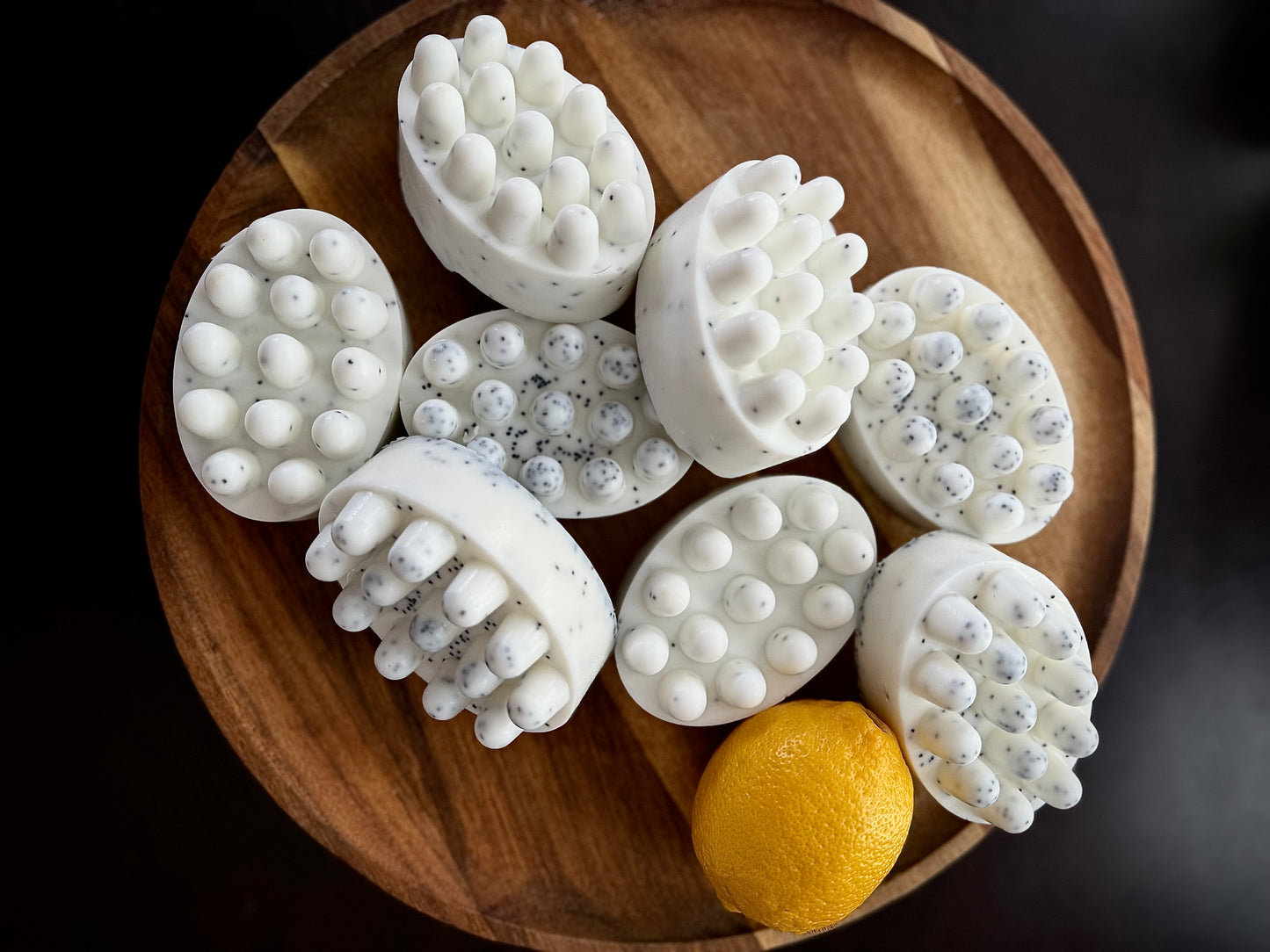 Lemon & Poppy Seed Tallow + Shea Butter Massage Bar