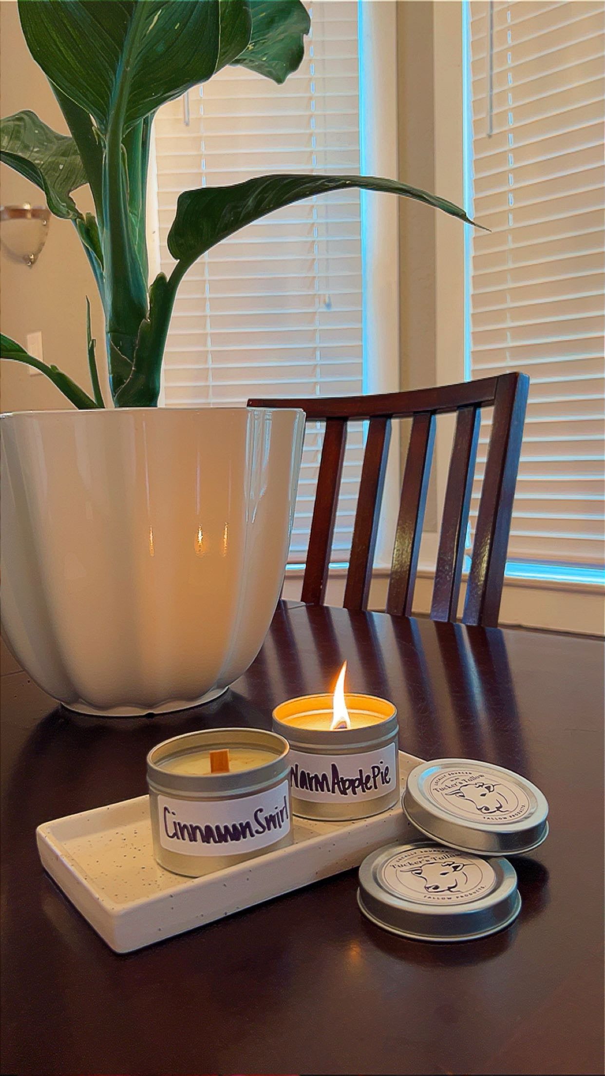 6oz Warm Apple Pie Tallow Candle