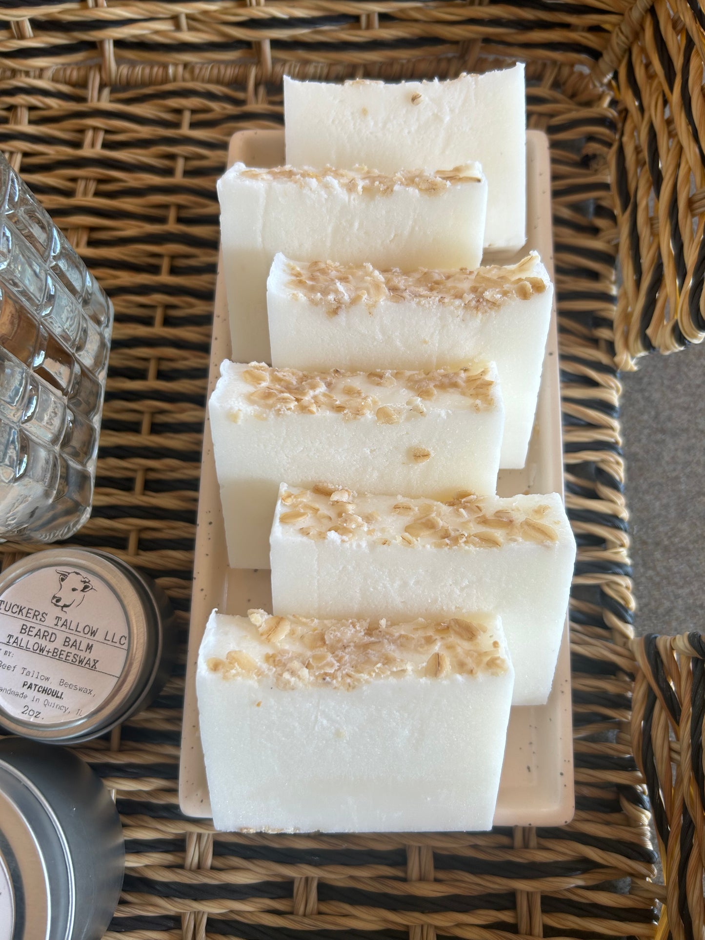 “Oatmeal Milk & Honey” Tallow+ Shea Butter Bar Soap 4oz