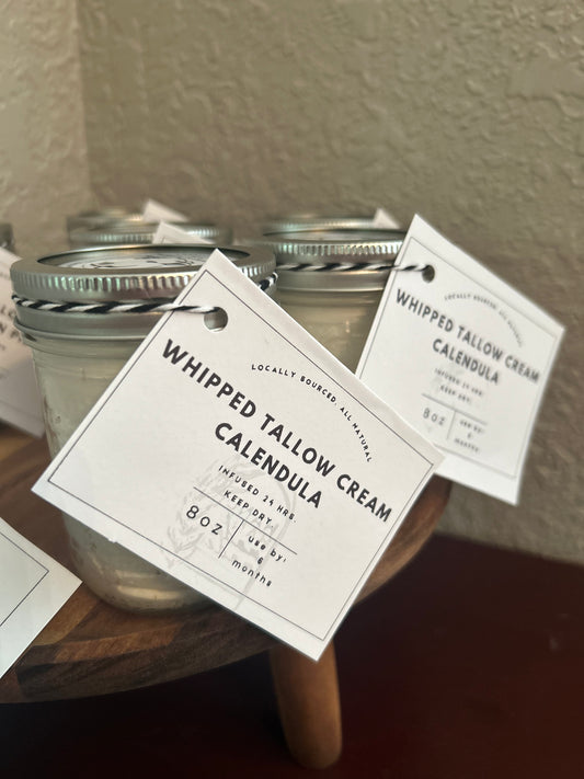 Calendula Whipped Tallow Cream -4oz