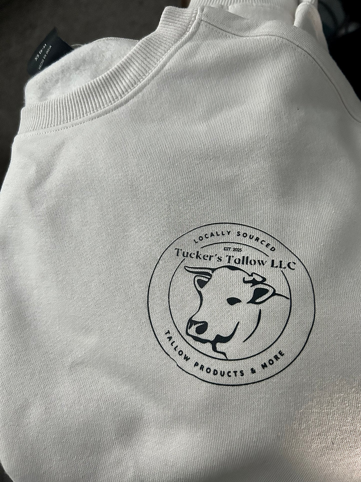 Tucker’s Tallow LLC Crewneck- White