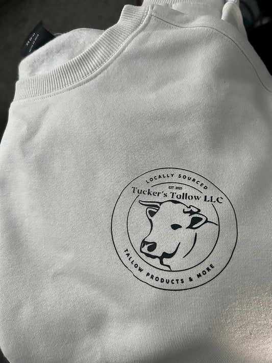 Tucker’s Tallow LLC Crewneck- White