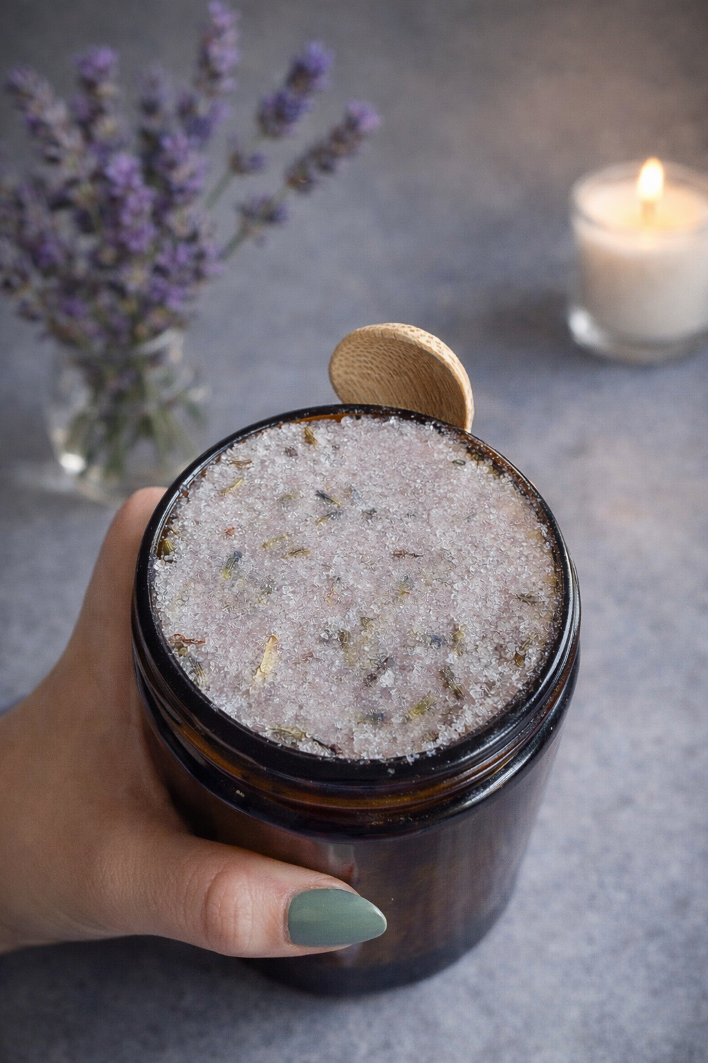 Lavender infused Kokum Butter & Sugar Tallow Scrub