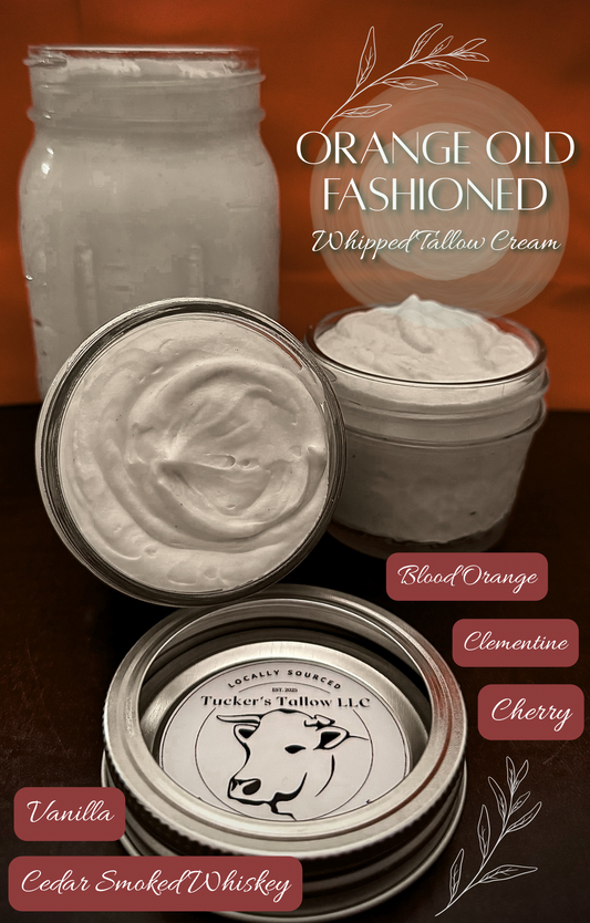 Orange Old Fashioned Whipped Tallow Cream-4oz